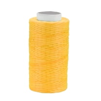 Uxcell Sewing Stitching Waxed Thread Cord Leather Golden 1pcs