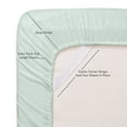 thumbnail image 4 of BED BATH N MORE Luxurious Ultra Soft 6-Piece Bed Sheet Set Mint Queen, 4 of 5