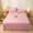Pink, variant on weibbin Bed Skirt, Elastic Wrap Around Bed Skirt Queen Size, Bed Skirts for Adjustable Bed, Easy Fit with 15-Inch Tailored Drop, Hotel Quality Dust Ruffle for Bed (79*59in)
