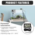 thumbnail image 4 of Digital Fridge Thermometer 4 Pcs Mini Thermometer Fridge Temperature with External Probe for Freezer Refrigerator Aquarium LCD Display -50℃ to +110℃ Range ±10℃ Accuracy Black, 4 of 5