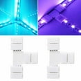 thumbnail image 4 of 1 Ensemble de Connecteur de Lumière Librement Ajuster Solide Résistant à l'Usure Installation Facile Mini Fixation Bande Compact 4 Broches RGB LED Ruban Connecteur pour la Maison, 4 of 10
