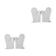 thumbnail image 1 of Wosthever 1 par de guantes de lona para horno de microondas, protección portátil resistente al calor para colgar, guantes de cocina para Gris 2piezas, 1 of 6