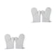 thumbnail image 4 of Advancent 1 par de guantes para horno microondas, portátiles, lavables, colgantes, resistentes al calor, protección para cocinar, guantes para Gris 2piezas, 4 of 6
