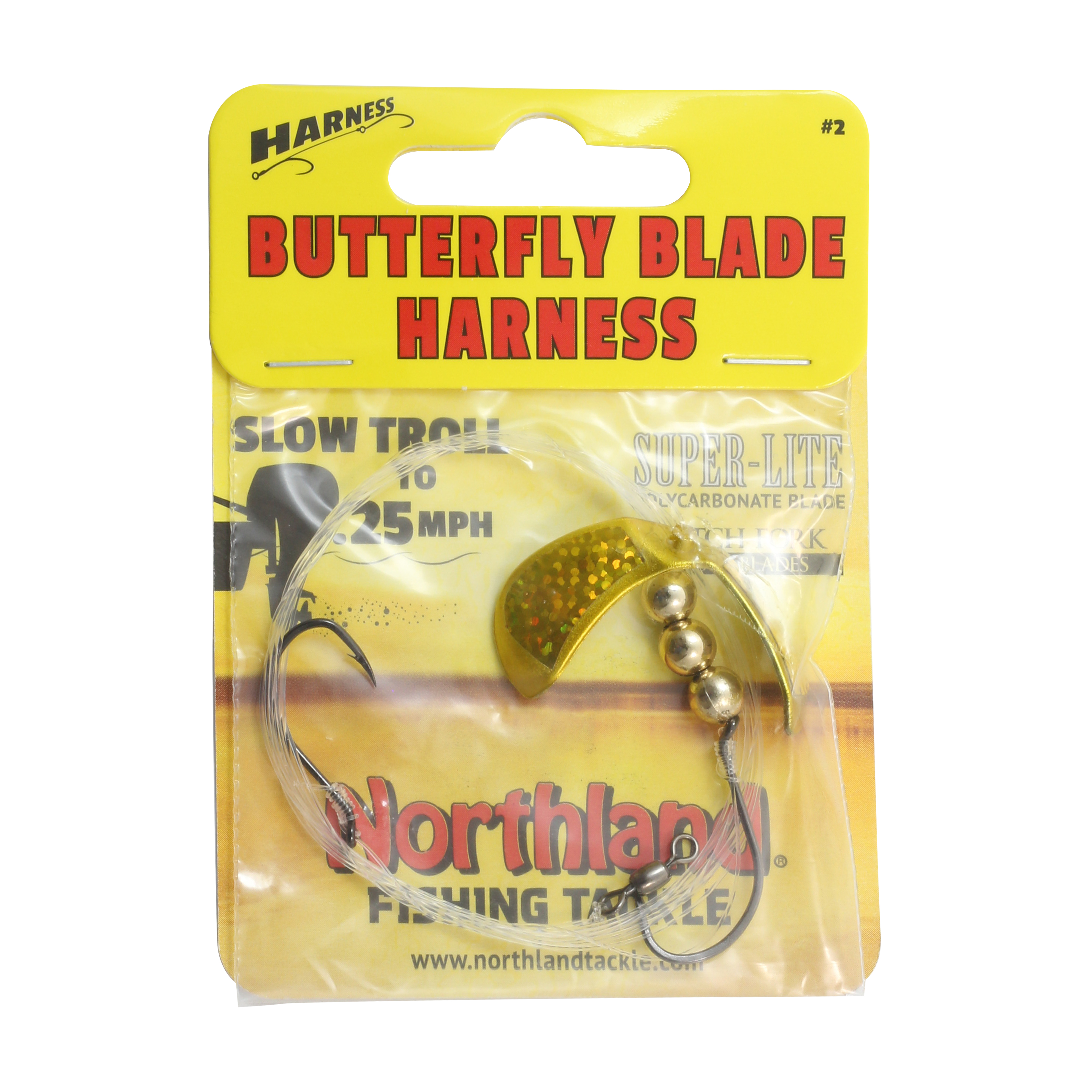 Northland Tackle BFBH2-GR Butterfly Blade Harness1/Cd Snell Butterfly Blade Harness, Gold Shiner, 60"