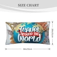 thumbnail image 4 of Easygdp Travel Around The World Envelope Closure Pillowcase - 20x36in, Queen Pillowcase, Breathable, Stain-Resistant, Wrinkle-Free, 4 of 9