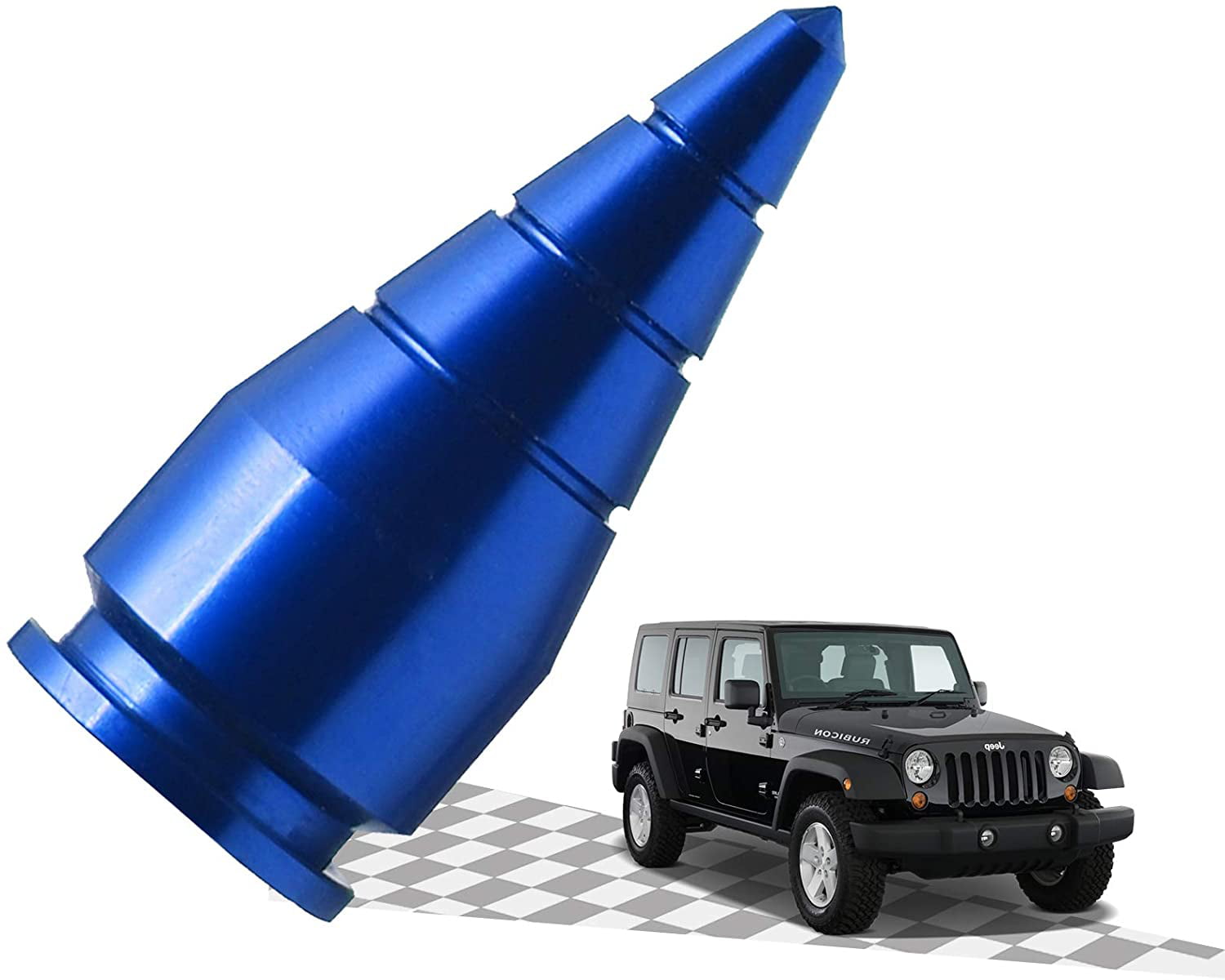 Stealth Black DROGO 1.5" Tougher Replacement Antenna for Jeep Patriot 2007-2017