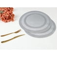 thumbnail image 6 of Unique Bargains Set of 6 Round Placemats for Kitchen Dining Table Decor Gray, 6 of 7