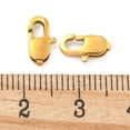 thumbnail image 3 of Ion Plating(IP) 304 Stainless Steel Lobster Claw Clasps Golden 9x5x3mm Hole: 1mm diy, 3 of 3