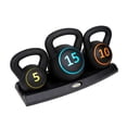 thumbnail image 4 of Juego de Pesas Rusas Set x 3 Piezas de Hierro Fundido Best Kit Kettlebells de Entrenamiento Fitness, 4 of 5