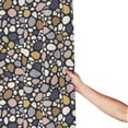 thumbnail image 3 of Shower Curtain, Doodle Sea Pebbles Waterproof Fabric Plastic Shower Curtain, Drying Fast Bathroom Curtain with 9 Buttonholes, Ruffle Shower Curtain 60x72in, 3 of 8