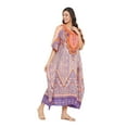 thumbnail image 4 of Women's Plus Size Kaftan Dresses Boho Long Maxi Dress Ladies Casual Hippie Kimono Sleeve Loose Caftan Online, 4 of 8