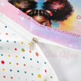 thumbnail image 4 of Castle Fairy Dreamy Glitter Afro Girl Duvet Cover Queen,Cute Pink Heart Sparkle Queen Bedding,Rainbow Pink,1 Duvet Cover and 2 Pillowcases, 4 of 6