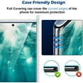 thumbnail image 3 of Ozmatip [2+2 Pack] Screen Camera Protector Compatible with Samsung Galaxy S21 Ultra, 9H Tempered Glass Scratch Resistant, Ultrasonic Fingerprint Support, 3D HD Curved, 6.8 Inch Glass Screen Protector, 3 of 7