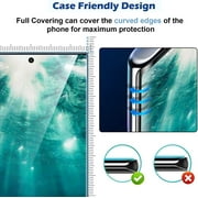 [2+2 Pack] Screen Protector for Samsung Galaxy S21 Ultra/S21 Ultra 5G, 9H Tempered Glass, Ultrasonic Fingerprint Compatible,3D Curved, HD Clear,Bubble-Free for Galaxy S21 Ultra Glass Protector