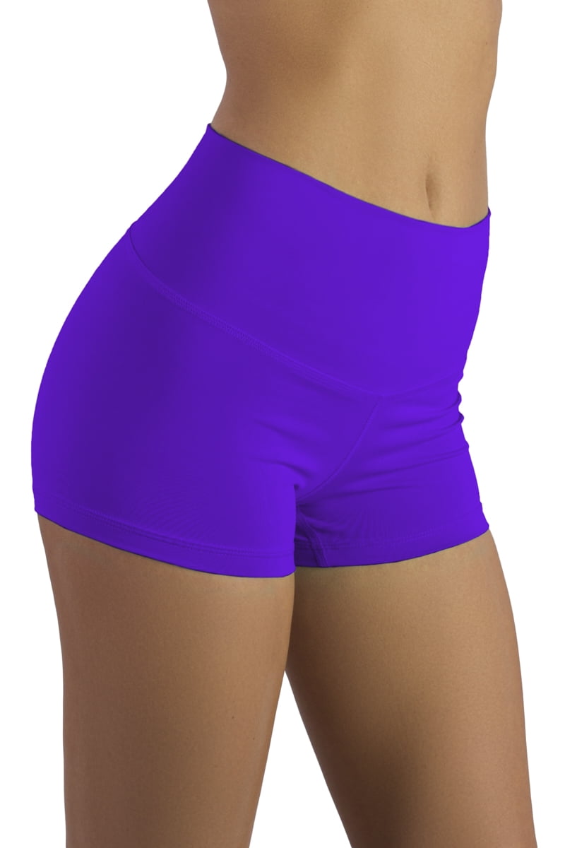 Liakada Dancewear Girls' High Waist Booty Shorts for Dance, Cheer, Yoga