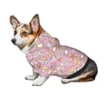 thumbnail image 7 of Fotbe Seafood Print Small Dog Sweater Hoodies Pet Grey Hooded Soft Fleece Sweatshirts with Pocket Fall Winter Puppy Cat Sweaters Warm Clothes-Medium, 7 of 7