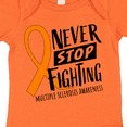 thumbnail image 4 of Inktastic Never Stop Fighting Multiple Sclerosis Awareness Boys or Girls Baby Bodysuit, 4 of 5