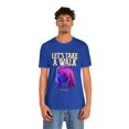 thumbnail image 5 of Let's Take A Walk Pink Godzilla Ai Graphics Unisex Jersey Short Sleeve Tee, 5 of 10