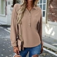 thumbnail image 4 of Blusas elegantes para mujer camisetas de punto a la moda camisetas básicas de Color sólido, 4 of 7