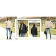 thumbnail image 5 of PUWEI Women's Oversized Lightweight Puffer Jacket Coat Warm Full Zip Long Sleeve Down Coat, 5 of 7