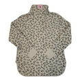 thumbnail image 2 of Green Tea Women's Mock Neck Printed Soft Warm Fleece Pullover Sweatshirt Top (Khaki Leopard, L), 2 of 2