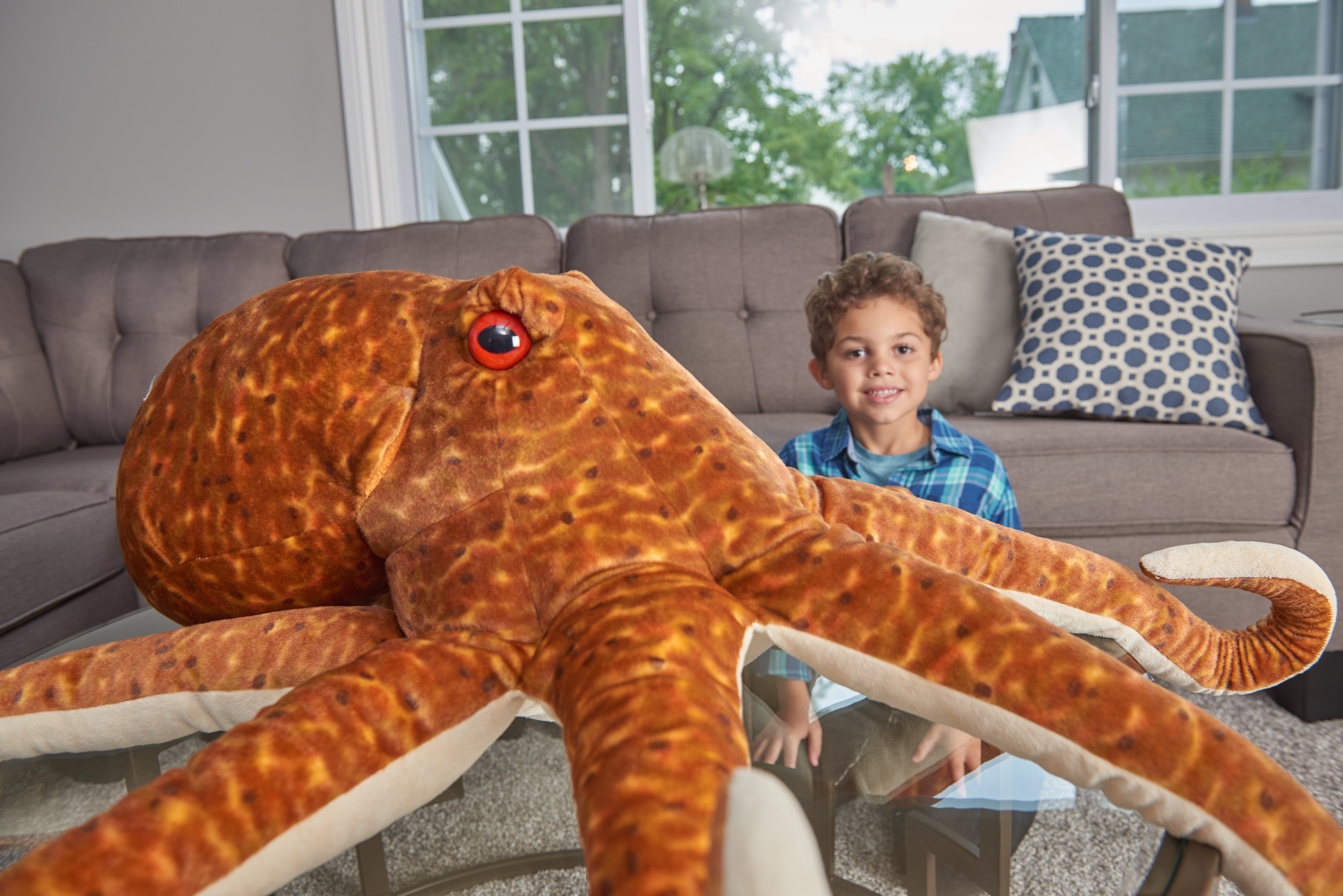 Wild Republic Jumbo Octopus Plush, Giant Stuffed Animal, Plush Toy, Kids Gifts, Sea Creatures, 30 Inches