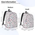 thumbnail image 2 of Disketp Lighthouse And Beacon print Canvas Backpack Lightweight Travel Daypack Student Rucksack Laptop Backpack-, 2 of 5