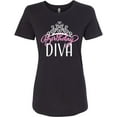 thumbnail image 3 of Inktastic Birthday Diva in Pink with Tiara Women's T-Shirt, 3 of 5