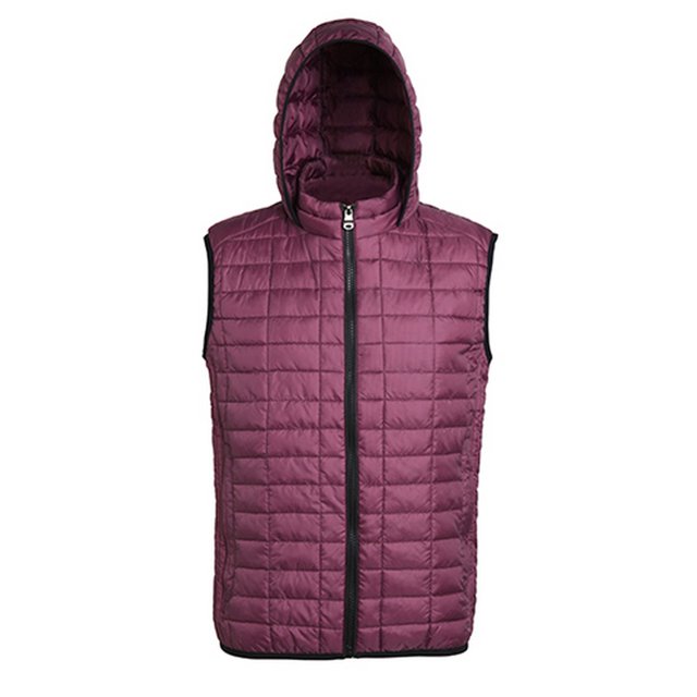 2786 - Chaleco con capucha y cremallera modelo Honeycomb para hombre (Morera) 2786 UTRW5261_mulberry