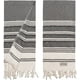 thumbnail image 1 of Toallas de mano certificadas por DEMMEX, algodón orgánico turco, x2, negras, 1 of 9