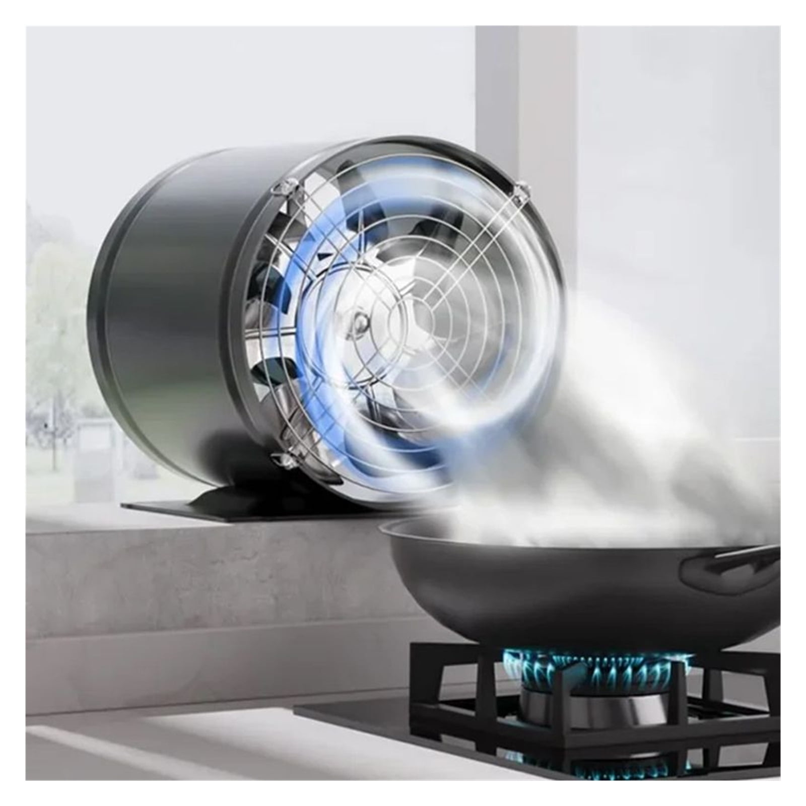 4/6/7'' Inch Circular Exhaust Fan Multifunctional Powerful Mute Duct Exhaust Fan Household Kitchen Smoke Exhaust Ventilation Fan ,Energy-Efficient
