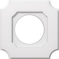 thumbnail image 1 of Ekena Millwork CMP14LE-07000 14 Po OD x 7 Po ID Carré Locke Architectural Grade PVC Contemporain Médaillon de Plafond, 1 of 1