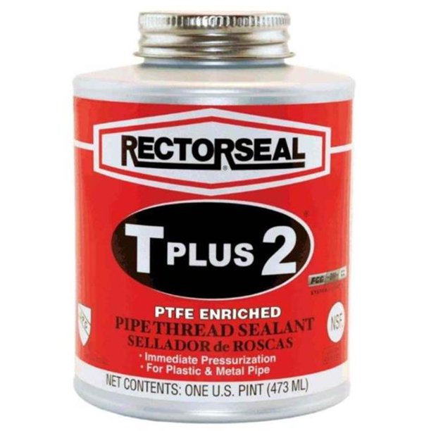 Rectorseal 62223391 Quart Brush Top T Plus 2 Pipe Thread Sealant