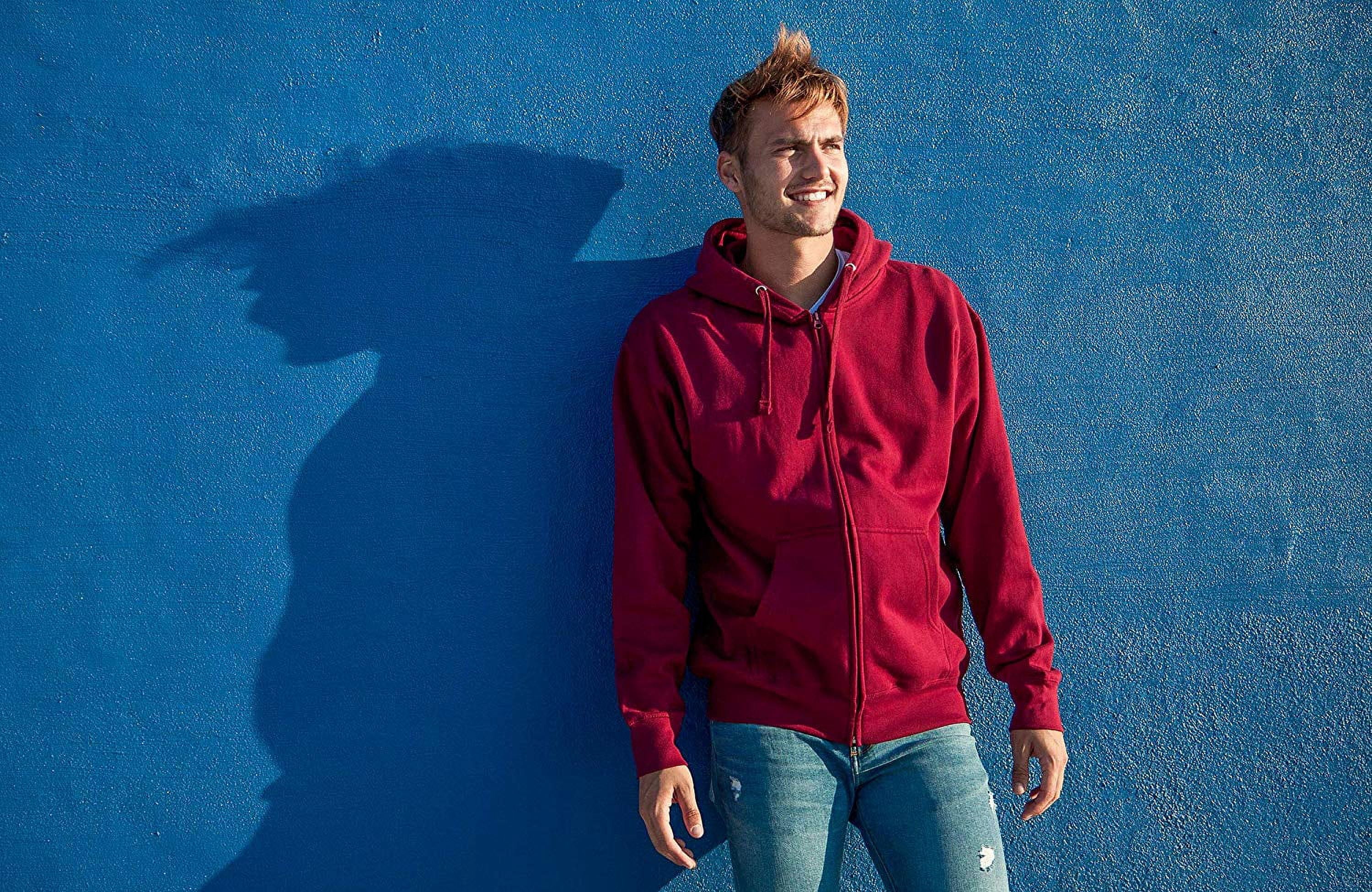 Men's Heavyweight Full Zip up Hoodie | Fleece Jacket | Warm Zipper Casual Sweatshirt with Hood