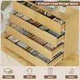 thumbnail image 6 of Pikvki 39.4" Wide 8 Drawer Dresser, Modern Fluted Wood Chest of Drawers with Anti-Tipping Device for Bedroom, Living Room, Natural Oak, 6 of 8