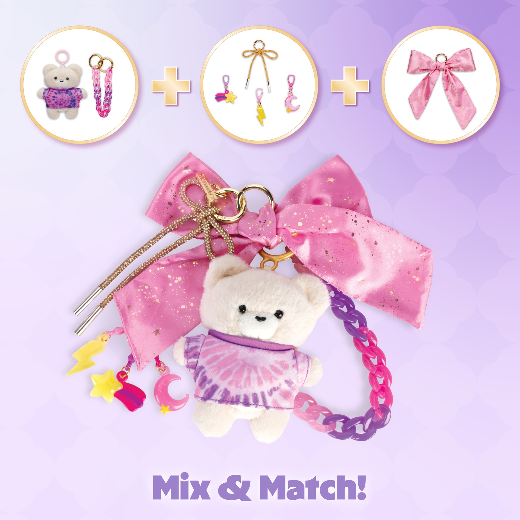 Charming Bag Charms Stargazing Set with Plush Teddy Doll & Accessories, 5+ Years