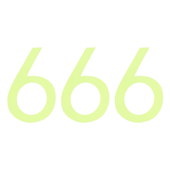 Uxcell 3Pack 3" Glow in the Dark Numbers Sticker Wall Ceiling Decor Number "6"