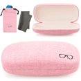 thumbnail image 1 of Funda para gafas de sol Vemiss Linen Fabrics, carcasa rígida, tamaño grande, rosa, 1 of 7