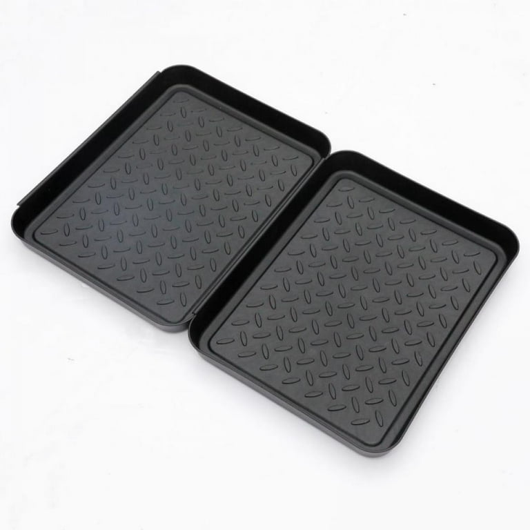 Square Boot Tray, Plastic Utility Shoe Mat Tray For Entryway