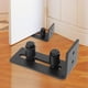 thumbnail image 5 of Guía de piso para puerta corrediza, guía de piso para puerta, riel de piso para puerta de granero, guía de piso ajustable de acero al carbono para montaje en pared (rodillo doble), 5 of 5