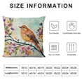 thumbnail image 5 of RUIYC  Blue Purple Cream Bird Floral Pillow Covers Watercolor Floral Birds Couch Pillow Cases Rustic Animal Modern Throw Pillow Covers Farmhouse Home Decor for Room Bedroom Outdoor, 5 of 5