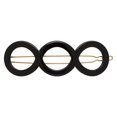 thumbnail image 1 of Pasador Boule Tige Triple Circle France Luxe - Negro, 1 of 1
