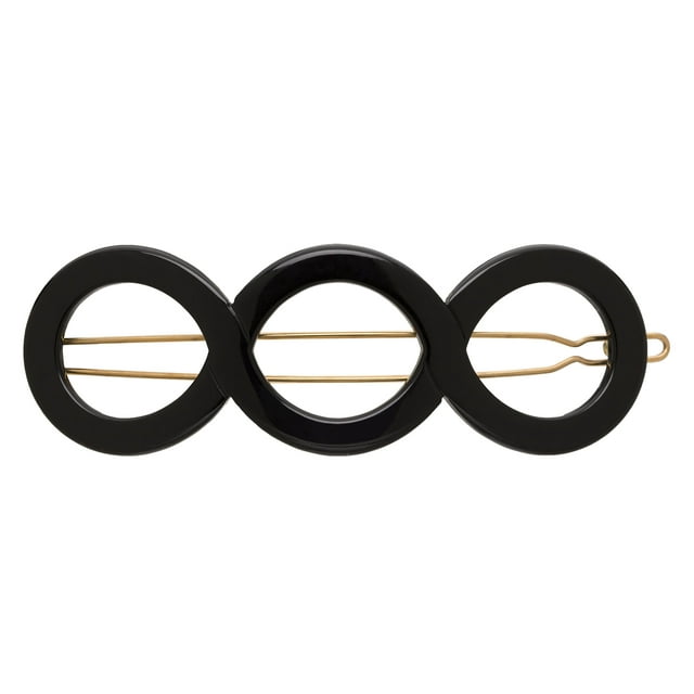 Pasador Boule Tige Triple Circle France Luxe - Negro