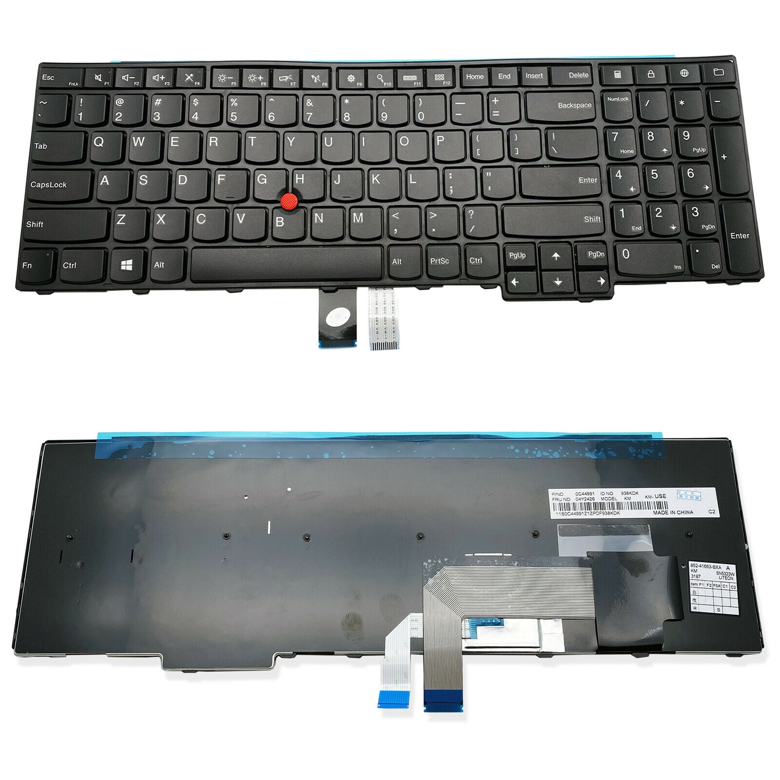 Keyboard for Lenovo Thinkpad W540 W541 W550 W550s - US 0C44952 04Y2652  04Y2348 