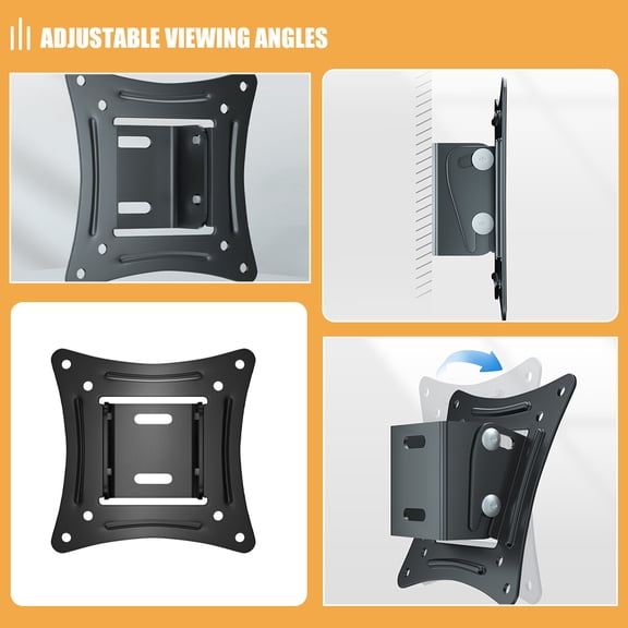 FENGGUIQU Back to School Computer Monitors Wall Mount Black 1Set 4.72X4.72X1.57In Cold Rolled Sheet