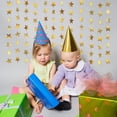 thumbnail image 4 of 13.1Ft Glitter Star Garland Banner Decor,4Pcs Gold Twinkle Star Banner Backdrop for Wedding,Shining Hanging Decoration for Anniversary,Holiday, 4 of 6