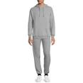 thumbnail image 2 of Athletic Works Men's & Big Men's Fleece Elastic Bottom Sweatpants, Sizes S-4XL, 2 of 3