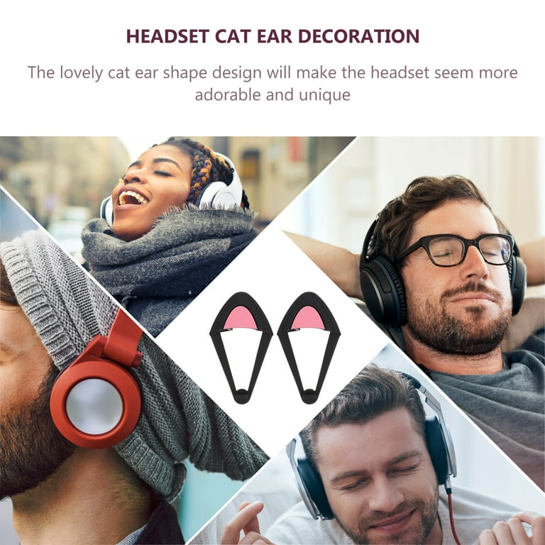 Enhance your headphones with these adorable cat ear decorations, perfect for adding a touch of fun and personality to your gaming headset. These cartoon headphone decors are a great way to customize your headphones and stand out from the crowd while enjoying your favorite music or gaming sessions.