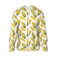 thumbnail image 1 of Fotbe Corn On The Cob Chaqueta con Protección Solar UPF 50+ para Hombre y Mujer, Camisa con Capucha y Bolsillos-Large, 1 of 7