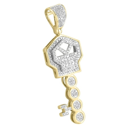 - Major Key Pendant 10k Yellow Gold Rick Ross Real Diamonds Custom Mens 1.3 Inch Charm